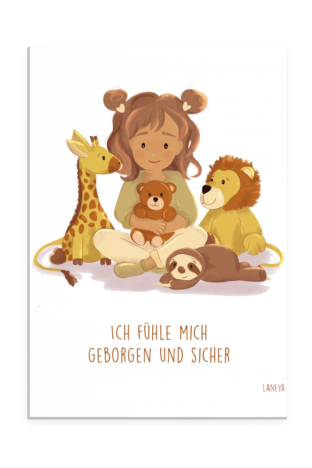Ich fühle mich geborgen weiß