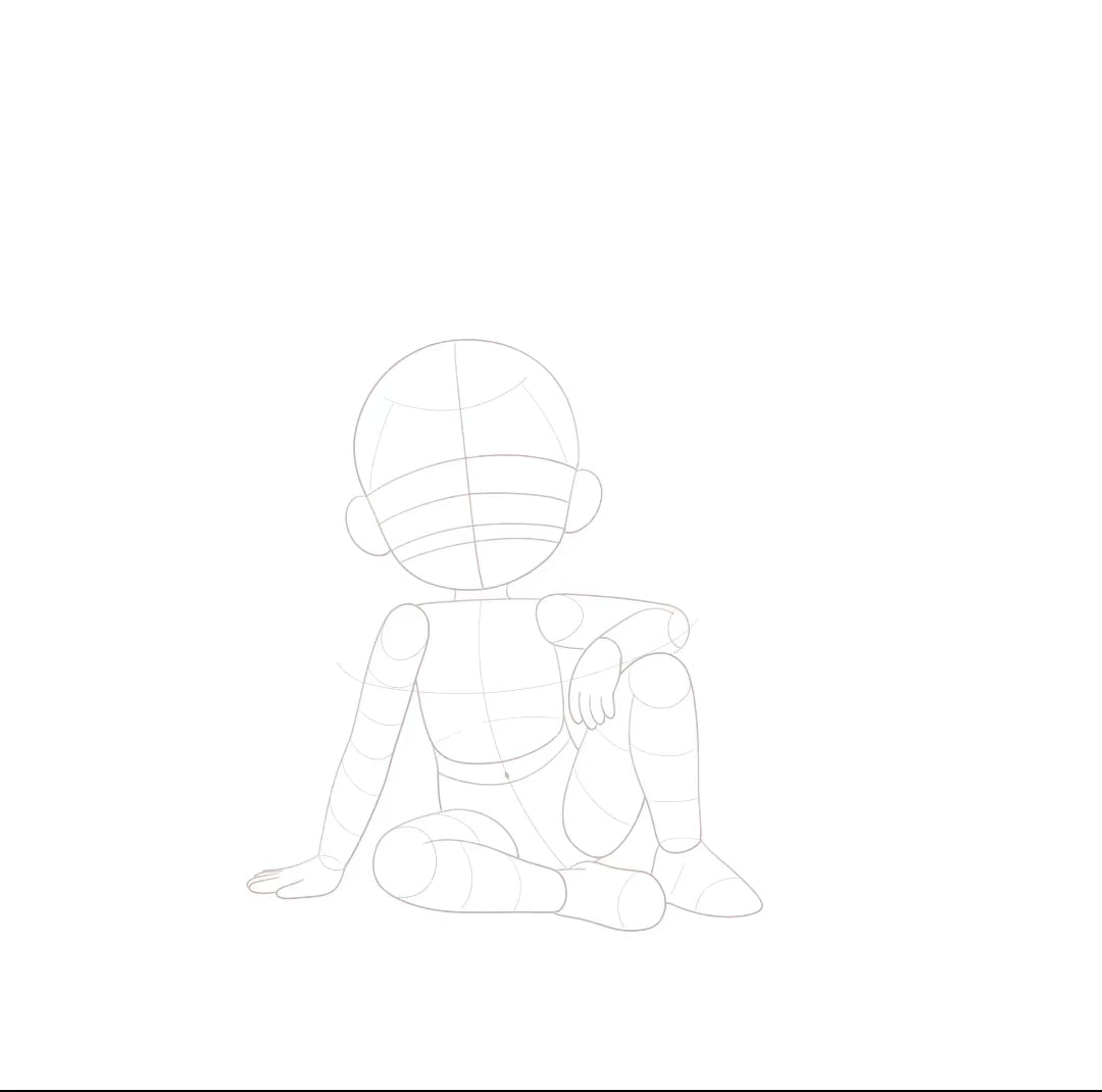 Little Poses Procreate Stempel Set