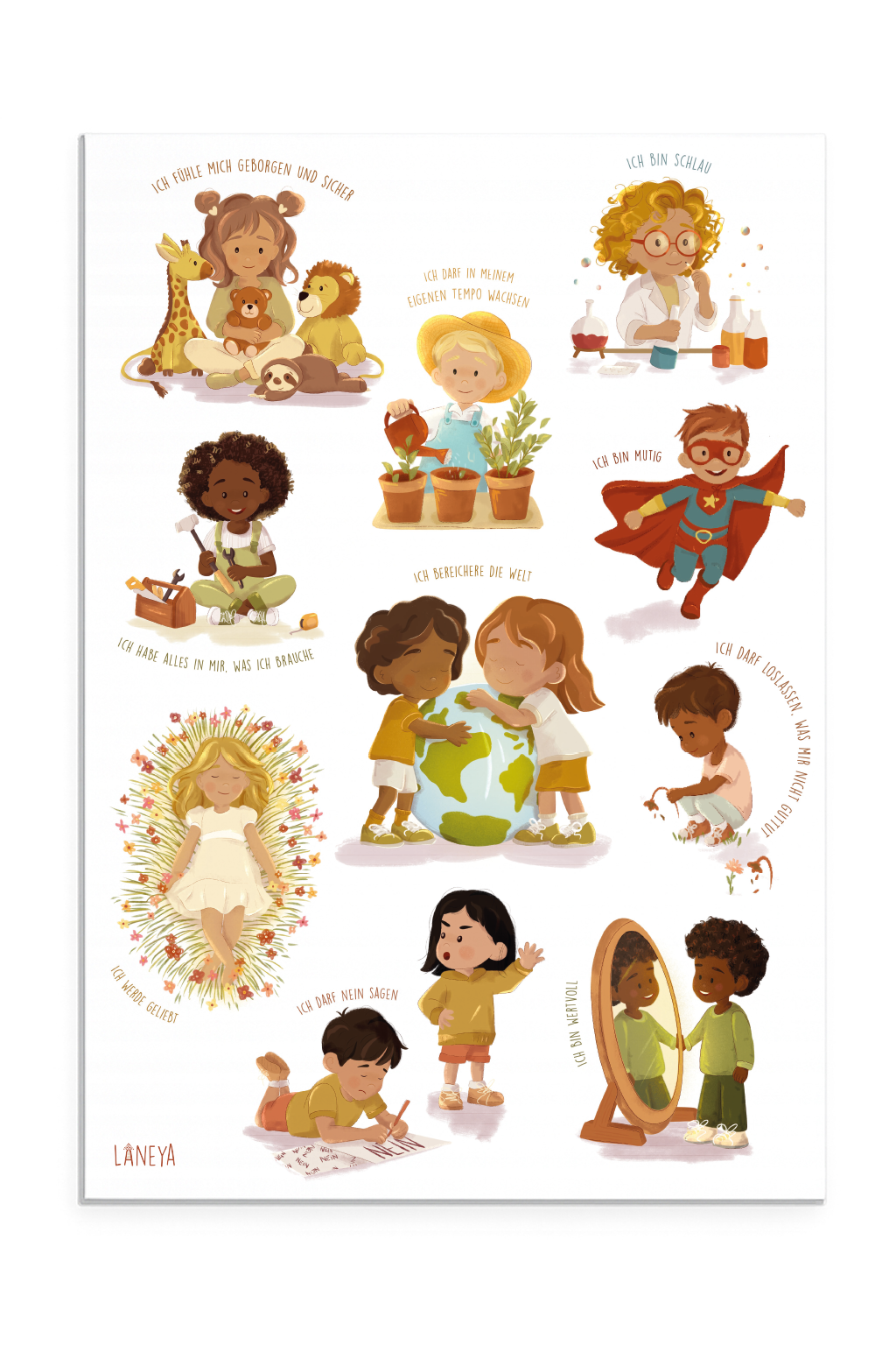 Affirmationsposter Selbstvertrauen