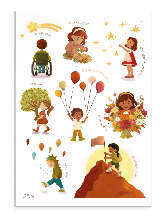 Affirmationsposter Innere Stärke