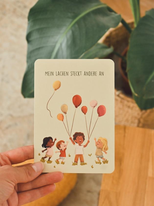 Mein Lachen steckt andere an Karte