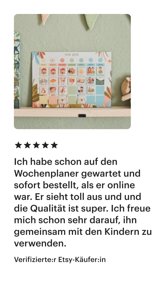 Lâneyastudios magnetischer Wochenplaner