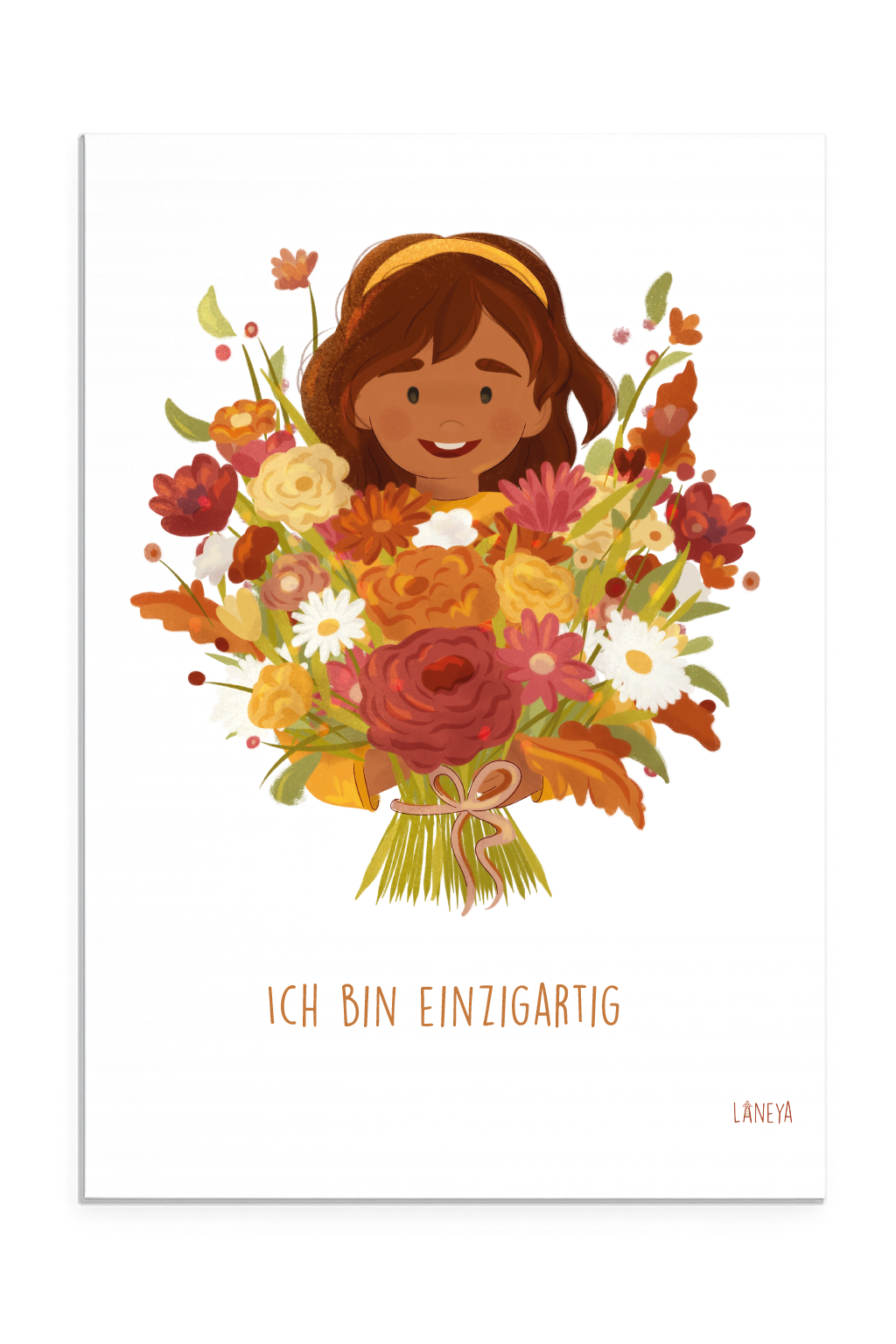 Affirmationsposter Ich bin einzigartig