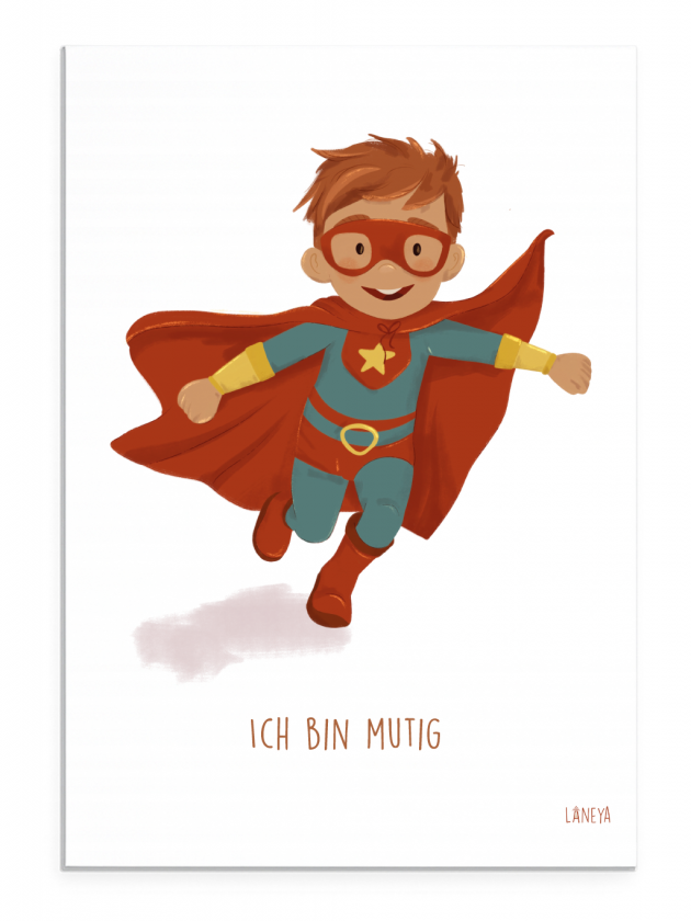 Affirmationsposter Ich bin mutig