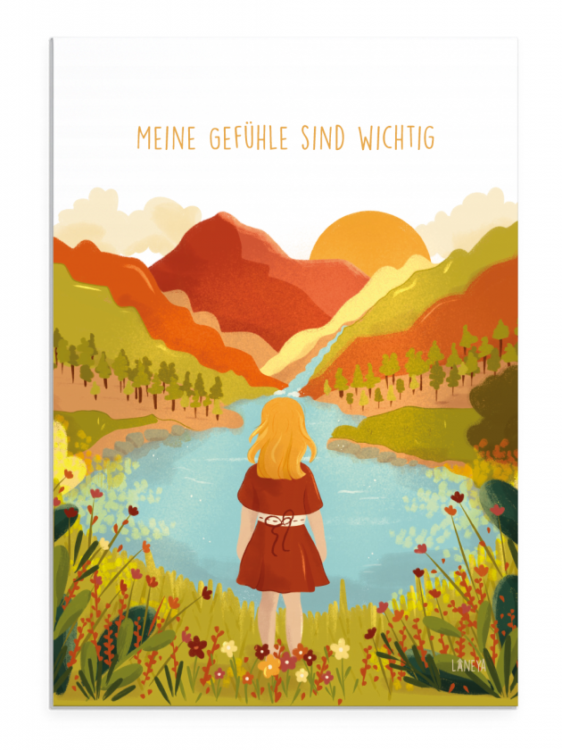 Affirmationsposter Meine Gefühle sind wichtig