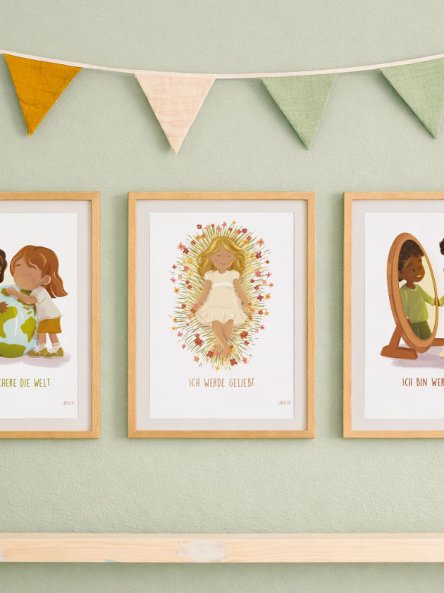 Affirmationsposter 3er Bundle